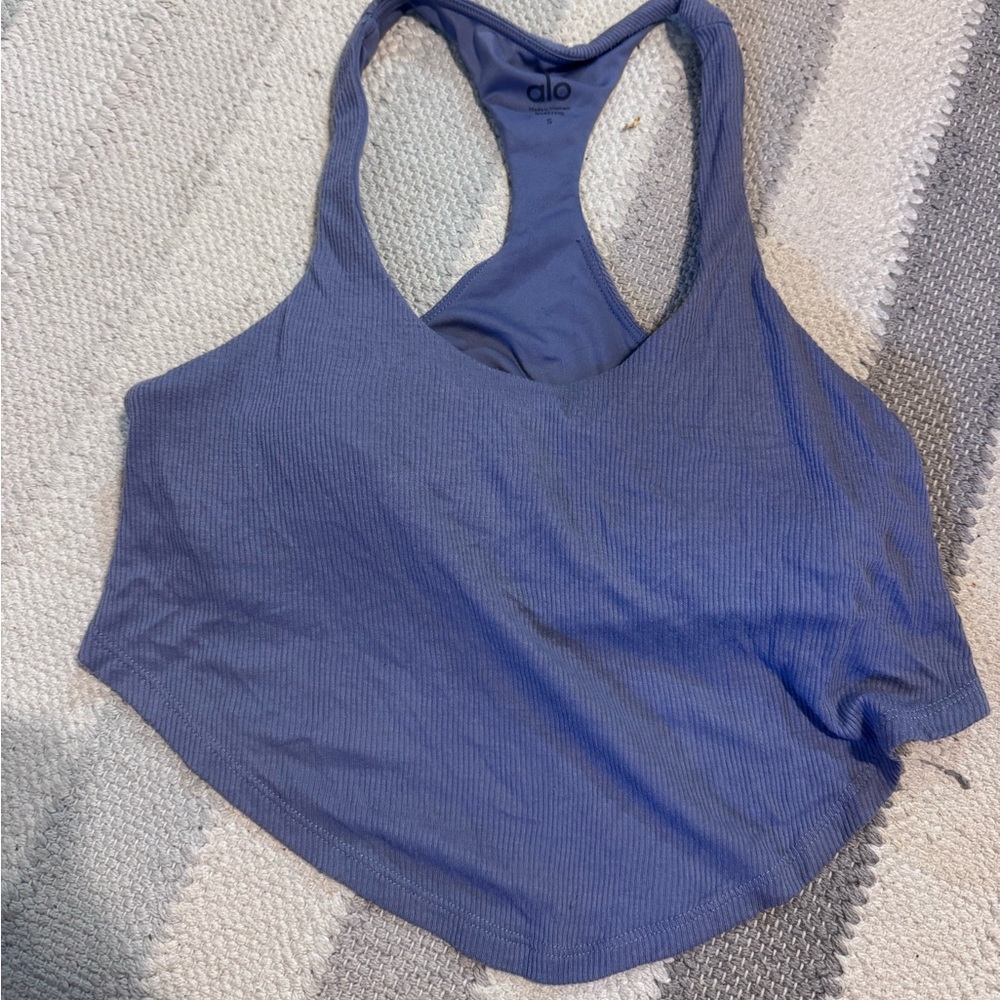 ALO Yoga Slate Blue Racerback Bra